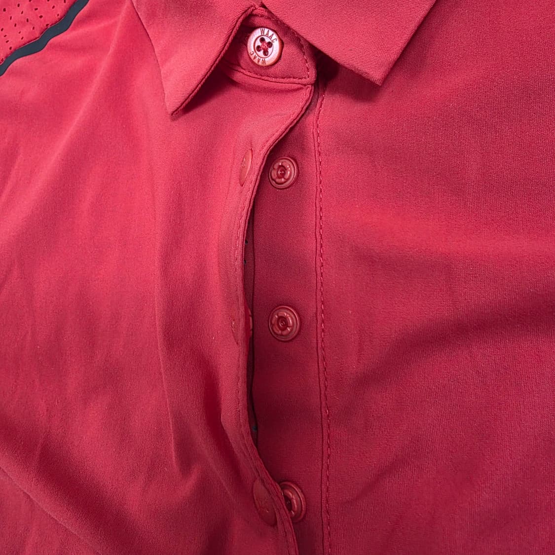 WACC 왁골프 여성 신품급 유로펀칭 반팔티셔츠 레드 1호 (S) 상품이미지7