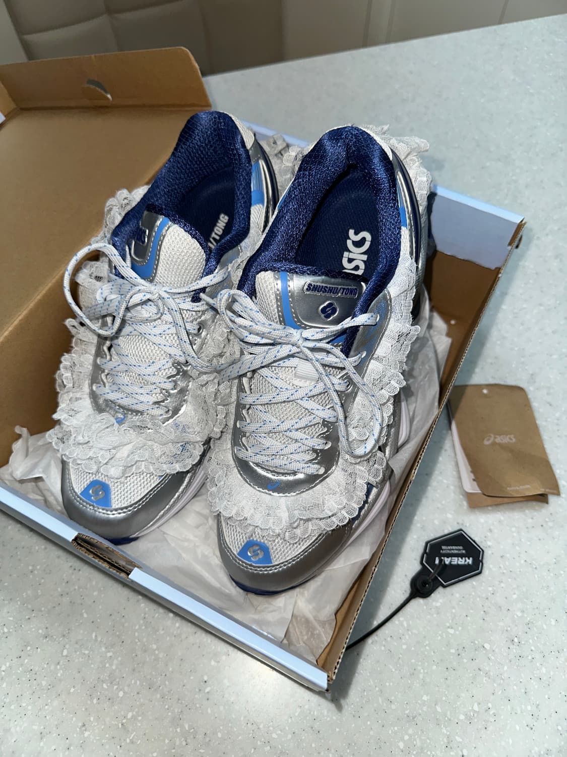 아식스 슈슈통 젤 키네틱 플루언트 화이트 다이브 230 상품이미지2