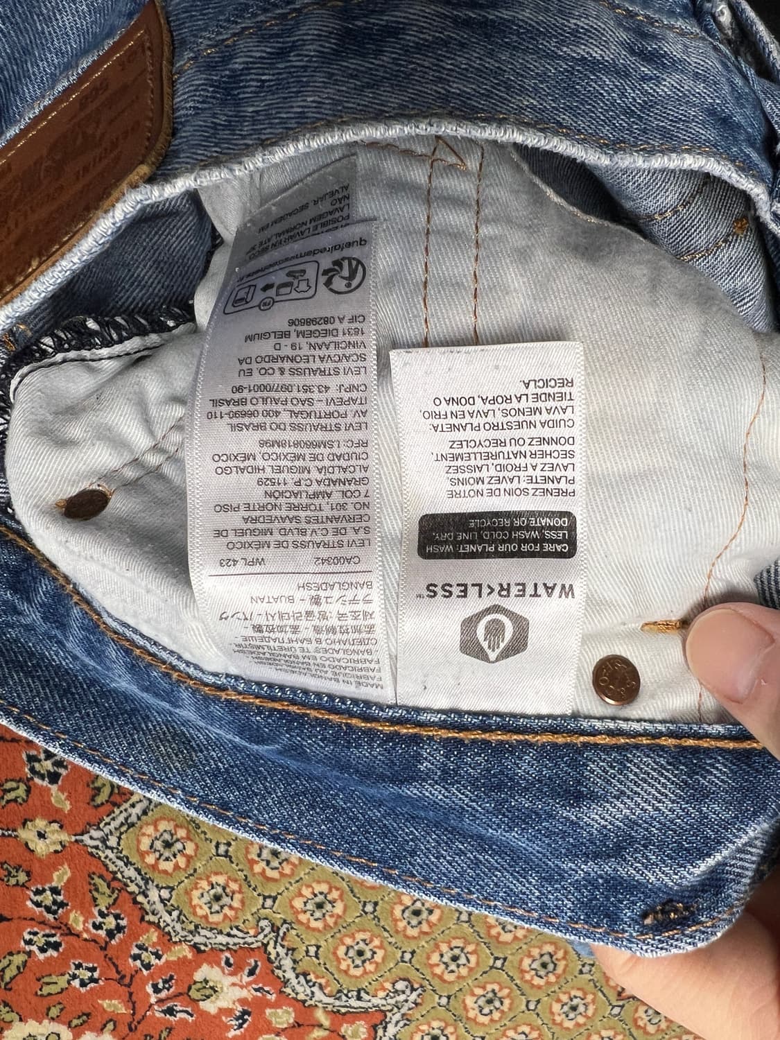 [34] 리바이스 568 프리미엄 빅E 루즈 스트레이트 데님 상품이미지6