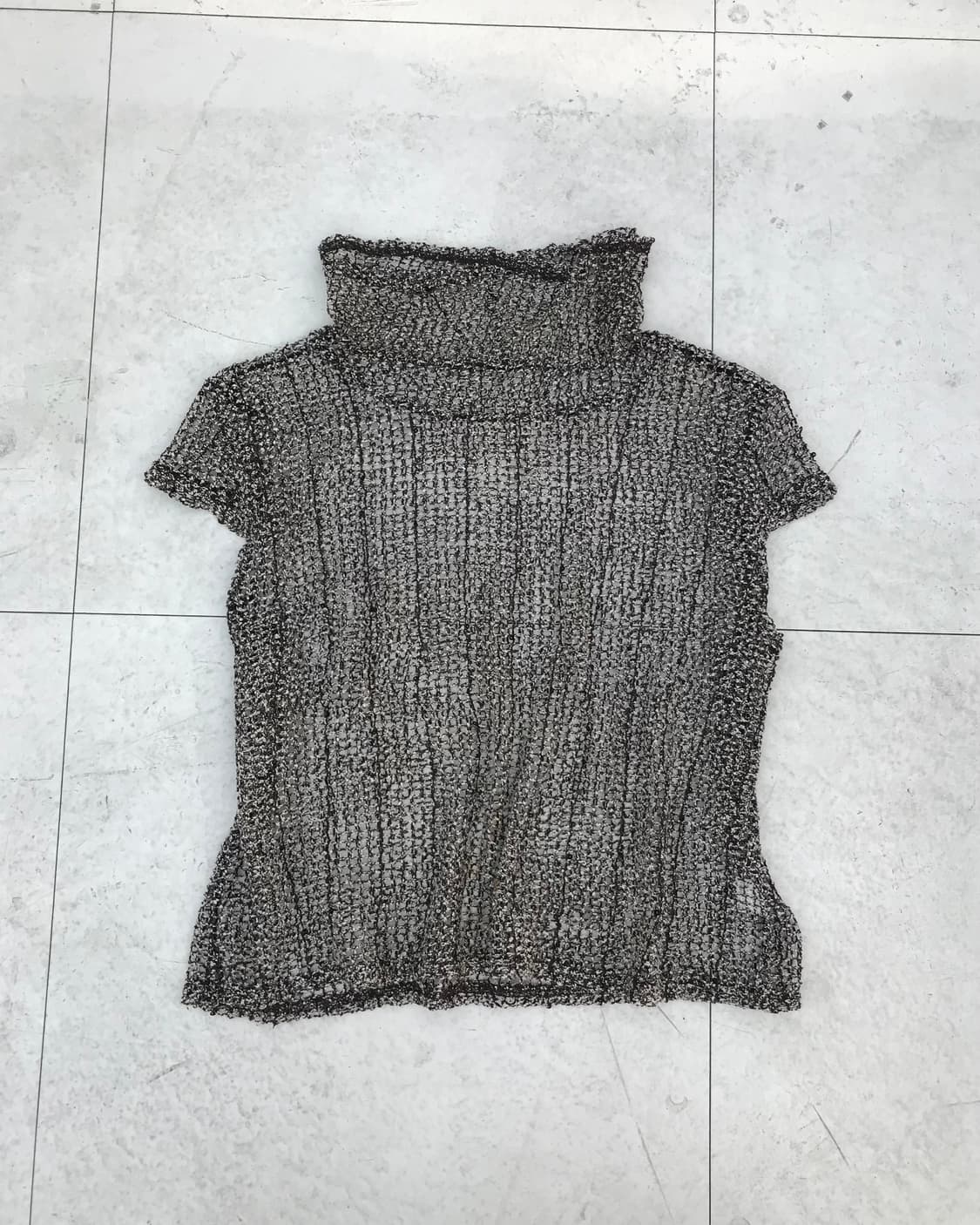 브라운 메쉬 폴라 상품이미지1