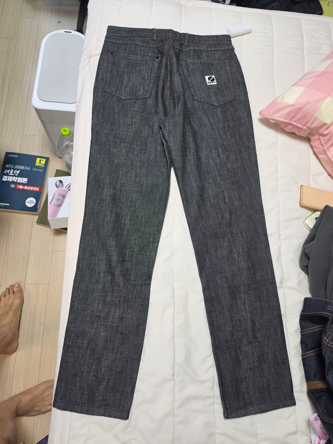 헤리티지플로스 흑청 데님 팬츠 M 상품이미지2
