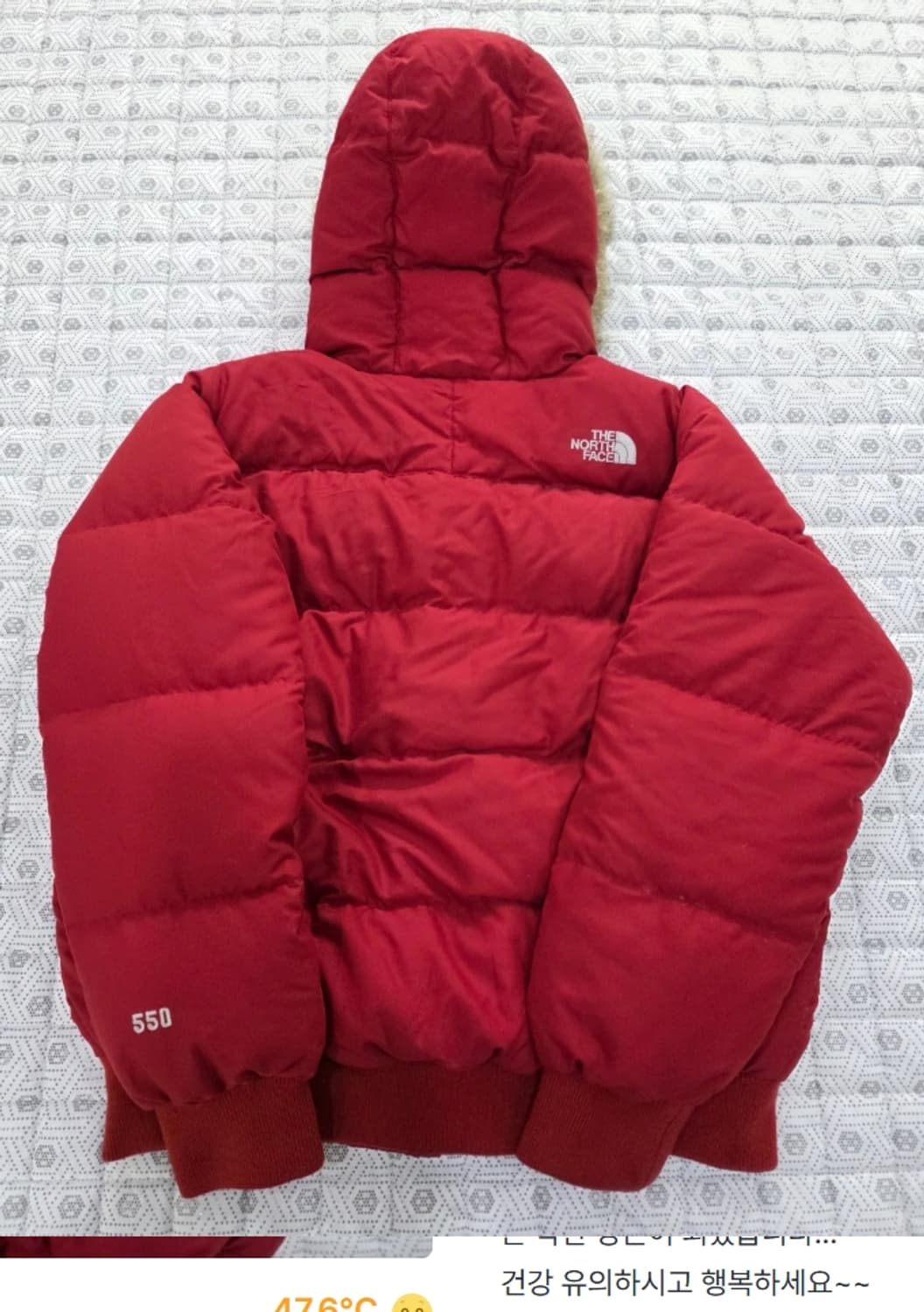 노스페이스 여성 550 패딩 M사이즈 상품이미지5