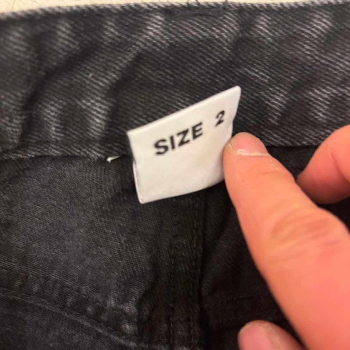 키르시 워싱 흑청 카고 와이드 데님 팬츠 상품이미지5