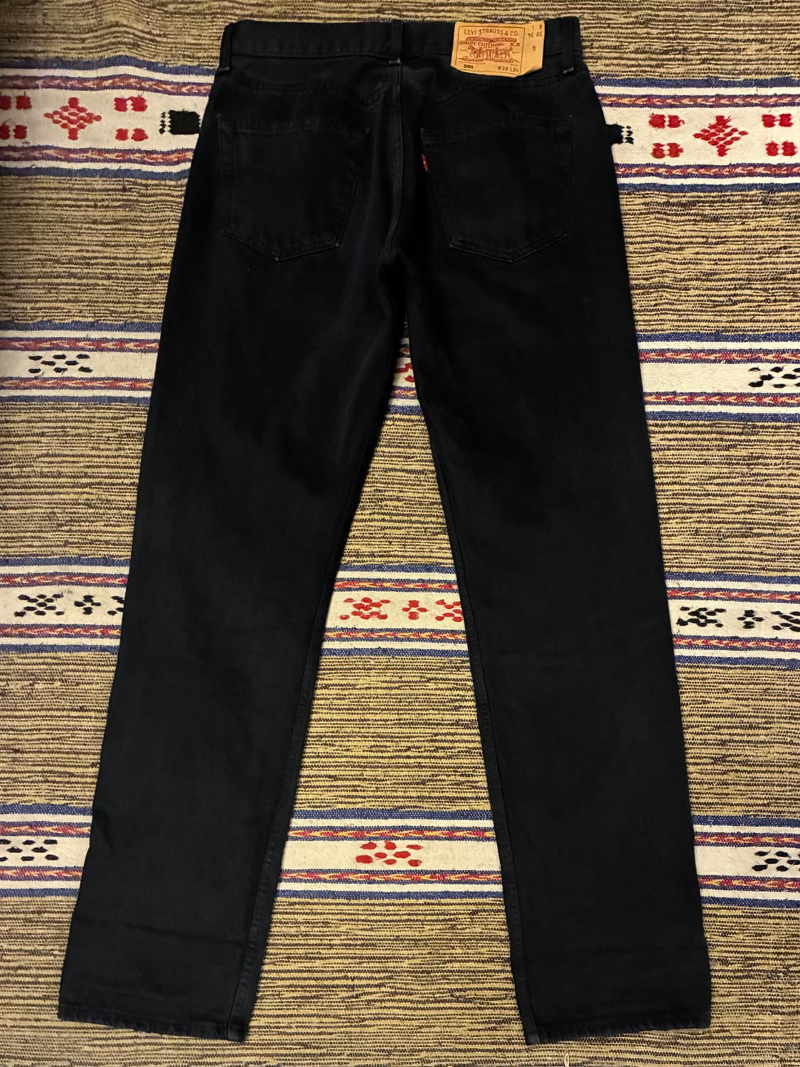 (32)00s 빈티지 리바이스 501 흑청 데님 블랙진 청바지 상품이미지5