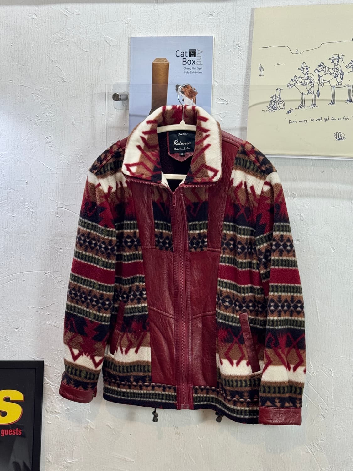 빈티지 뉴질랜드 램스킨 나바호 집업 상품이미지3