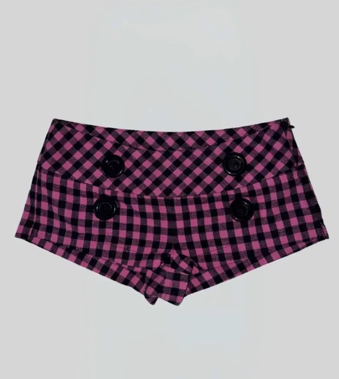 스컬프터 New Emo Gingham Micro Shorts 체크 핑크m 상품이미지1