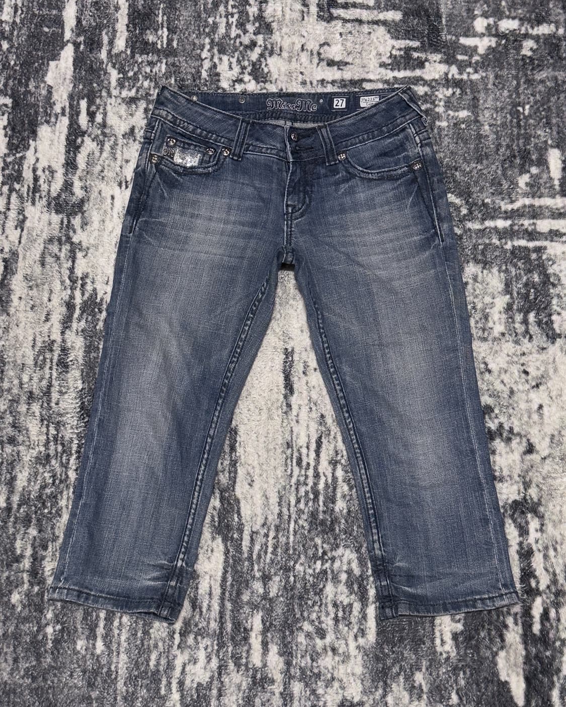 {Miss Me} Sequin Pocket Capri Jeans  상품이미지2