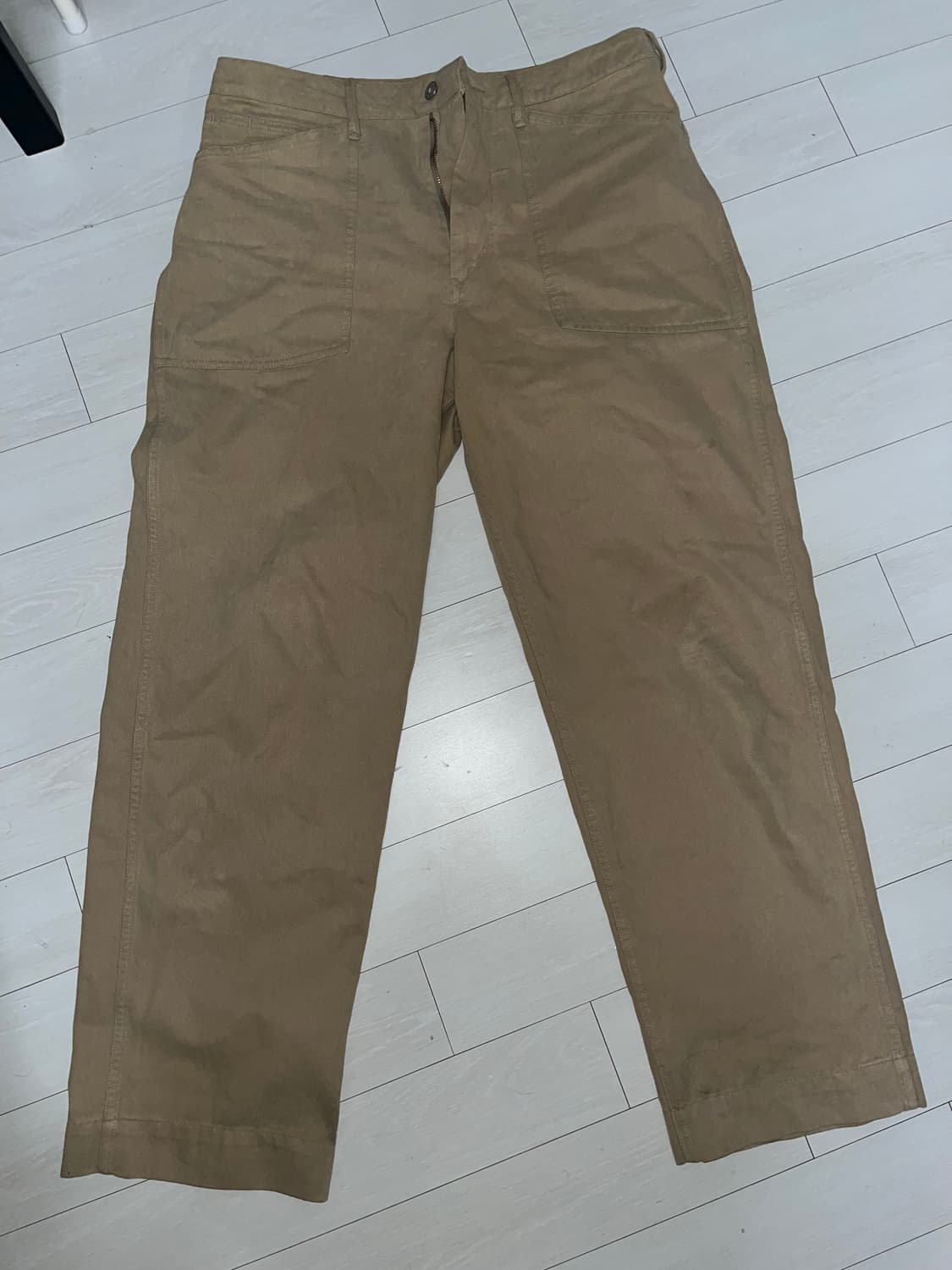 (L) 카키스 크루맨 팬츠 샌드  상품이미지1