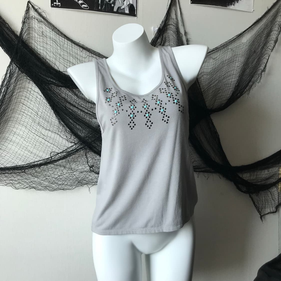 Oriental mood beads sleeveless 상품이미지1