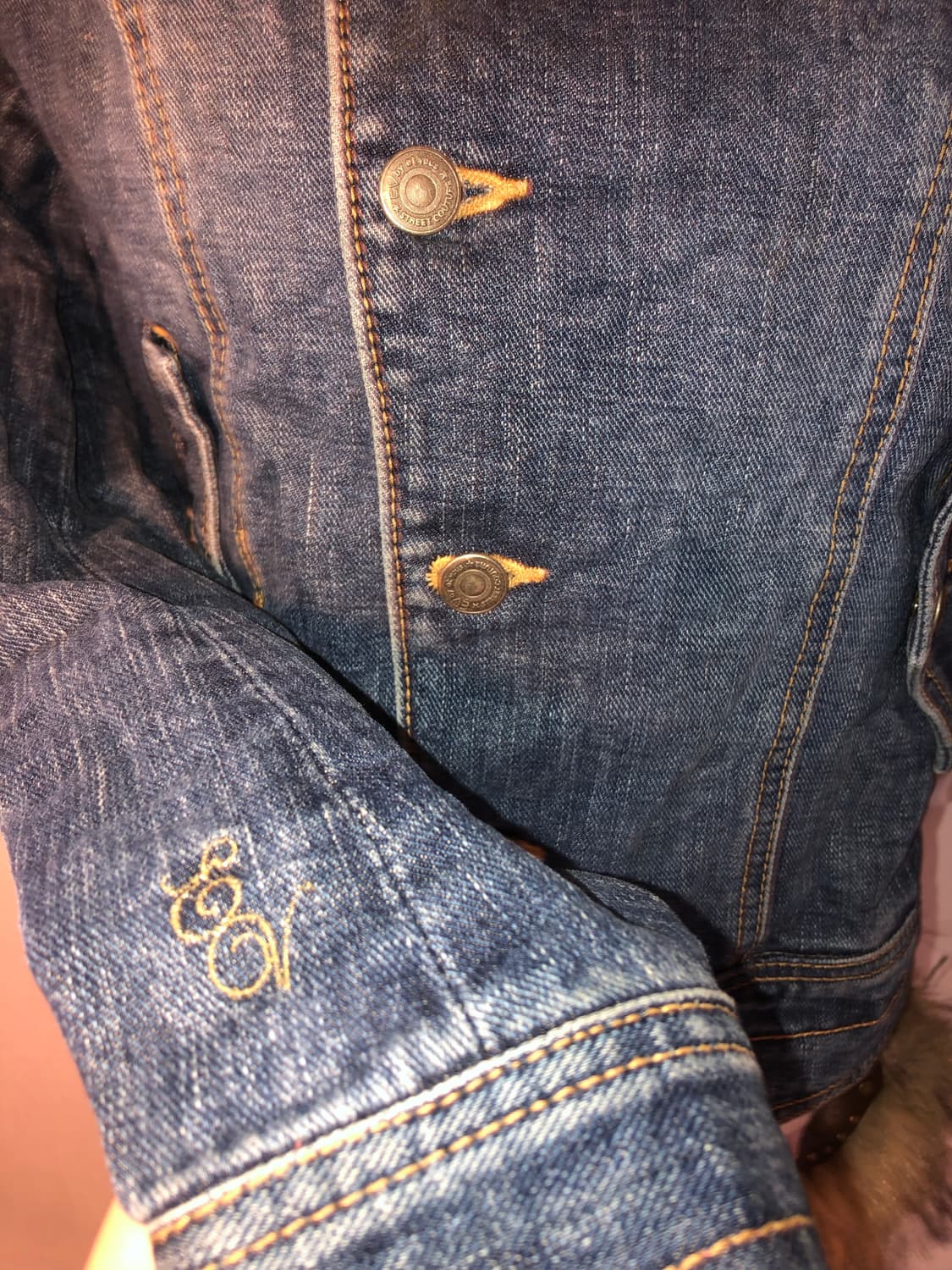 denim detail side jacket  상품이미지7