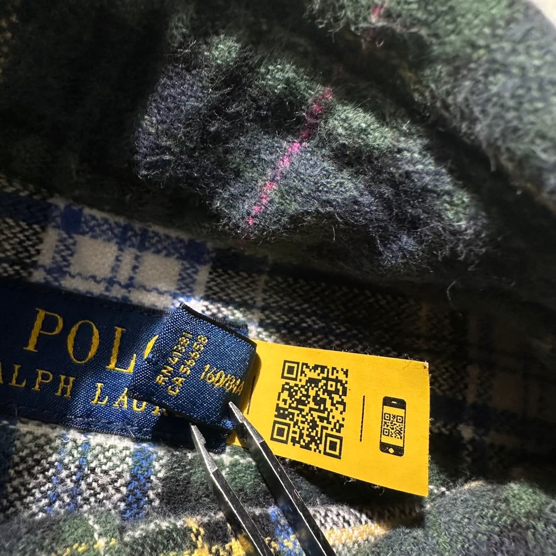 폴로 랄프로렌 체크 패치워크 프린지 셔츠 (신형QR) 상품이미지5