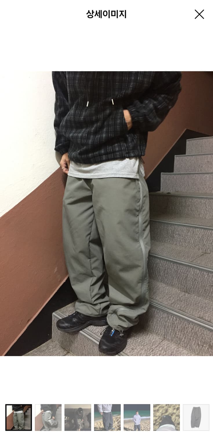 나일론 와이드팬츠  상품이미지2