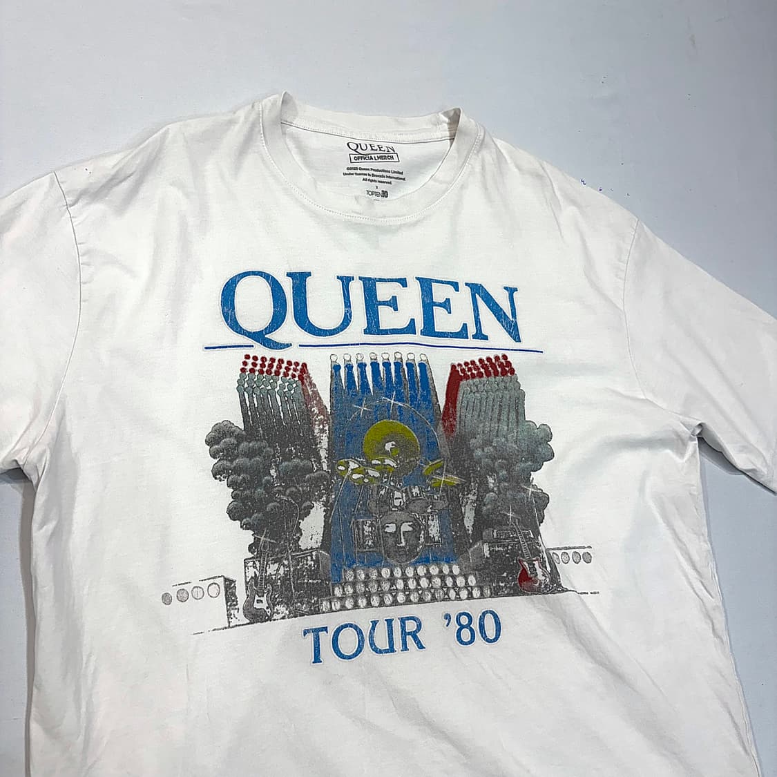 Queen 오피셜 머천다이즈 x 탑텐 밴드티 티셔츠 (2XL) 상품이미지1