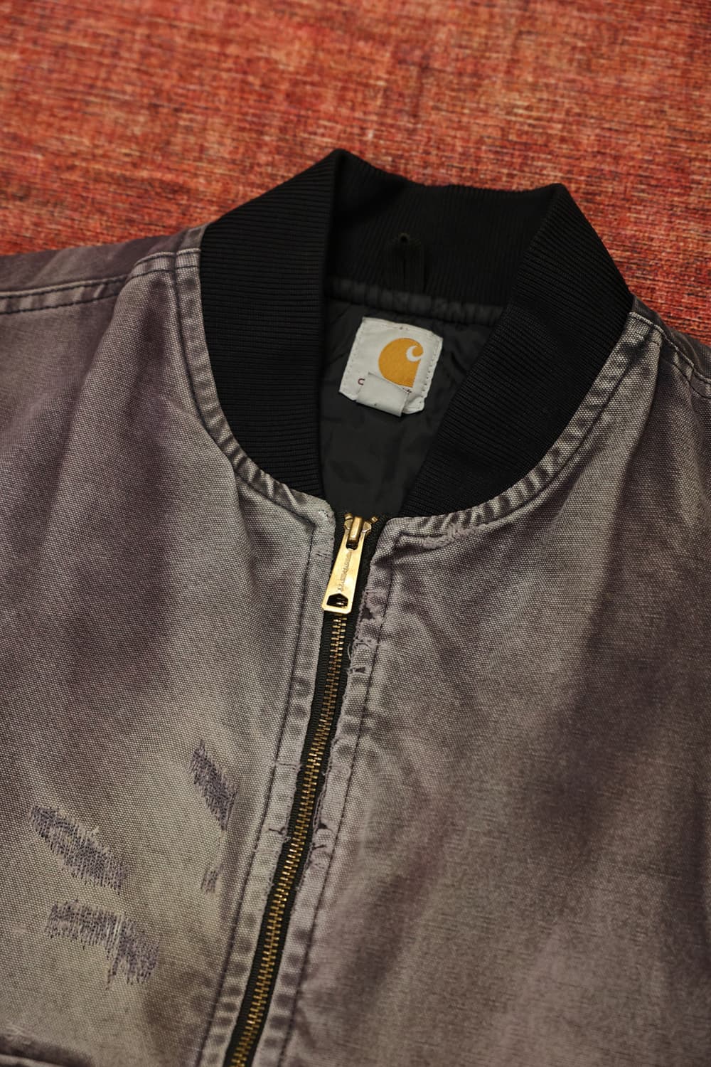 빈티지 칼하트 페이딩 워크 베스트 판매 상품이미지3