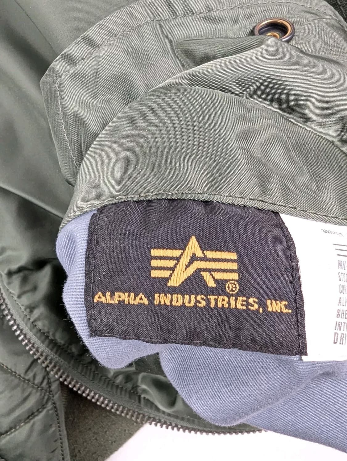 80s 미공군 납품용 알파인더스트리 MA-1 플라이트자켓 세이지 상품이미지4