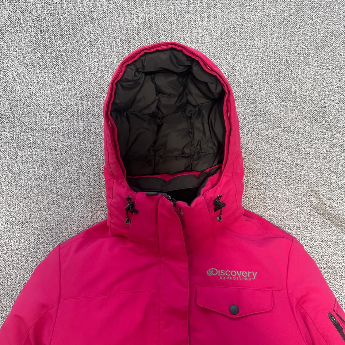 디스커버리 핑크 숏 패딩 상품이미지2
