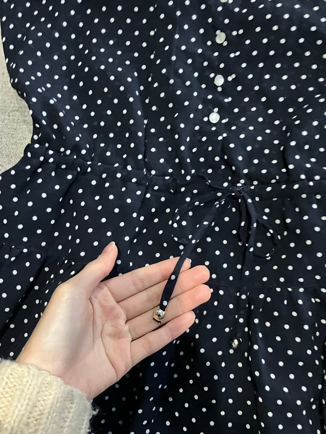 일본빈티지 하구미모리걸 달천깔페어리 라떼갸루 땡땡이 도트원피스 상품이미지2