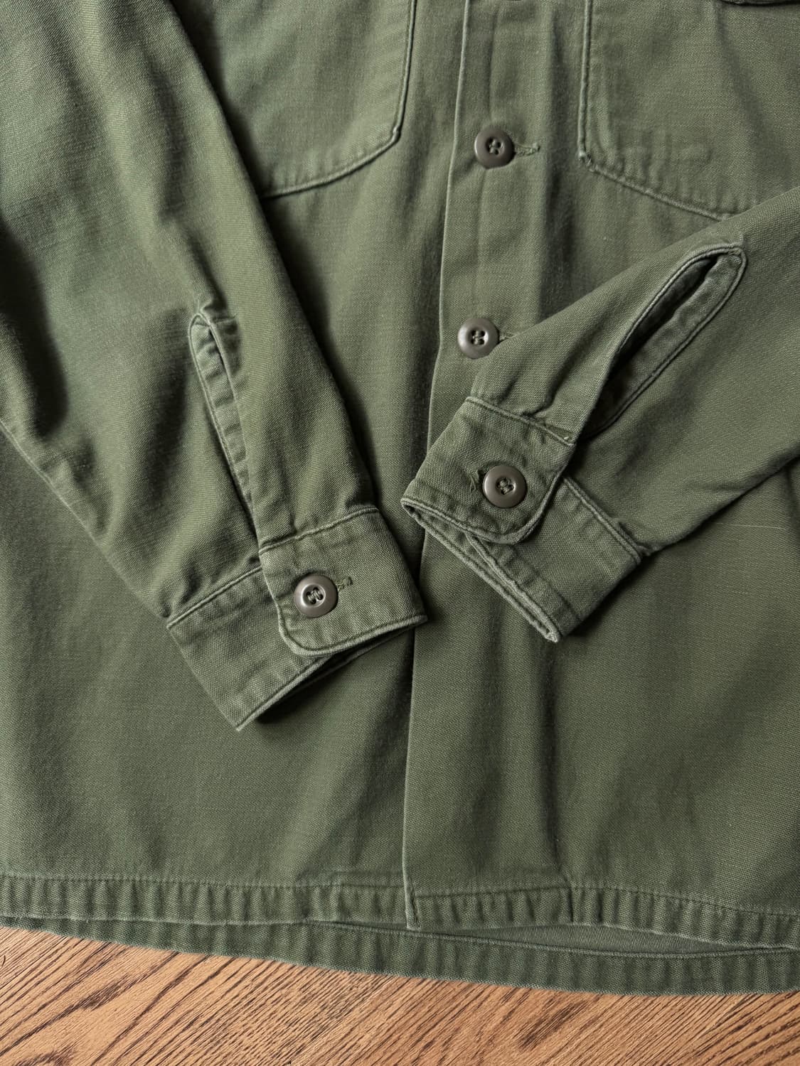 [M]70's 오리지널 U.S ARMY OG-107 밀리터리 셔츠 상품이미지5