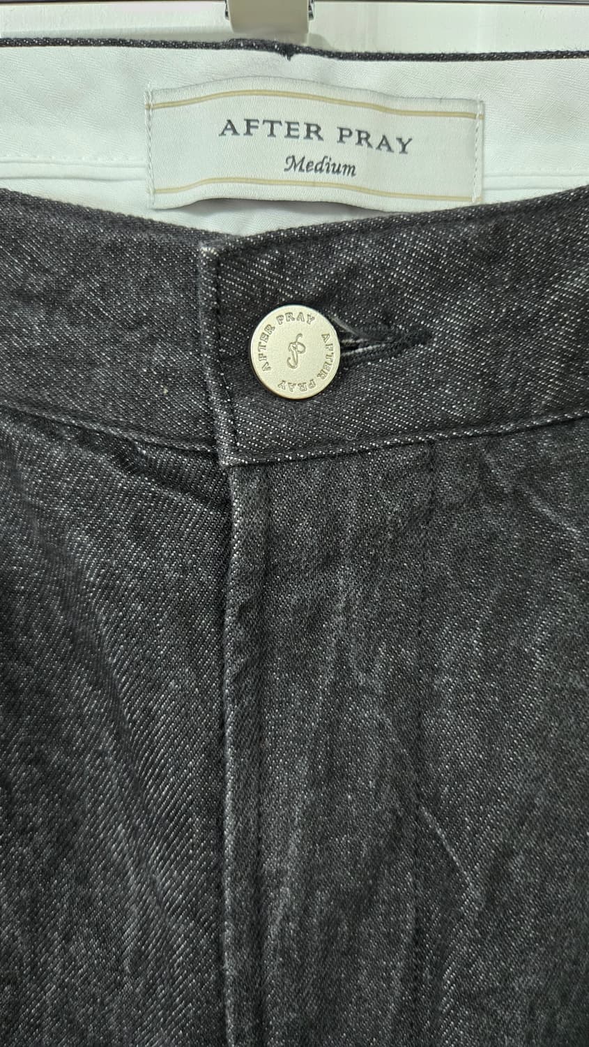 After pray 애프터 프레이 챠콜 투턱 데님팬츠 상품이미지2