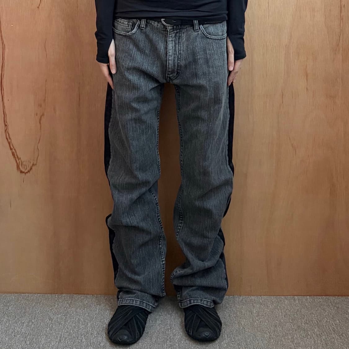 꼼데가르송 옴므 사이드라인 데님 팬츠 상품이미지1