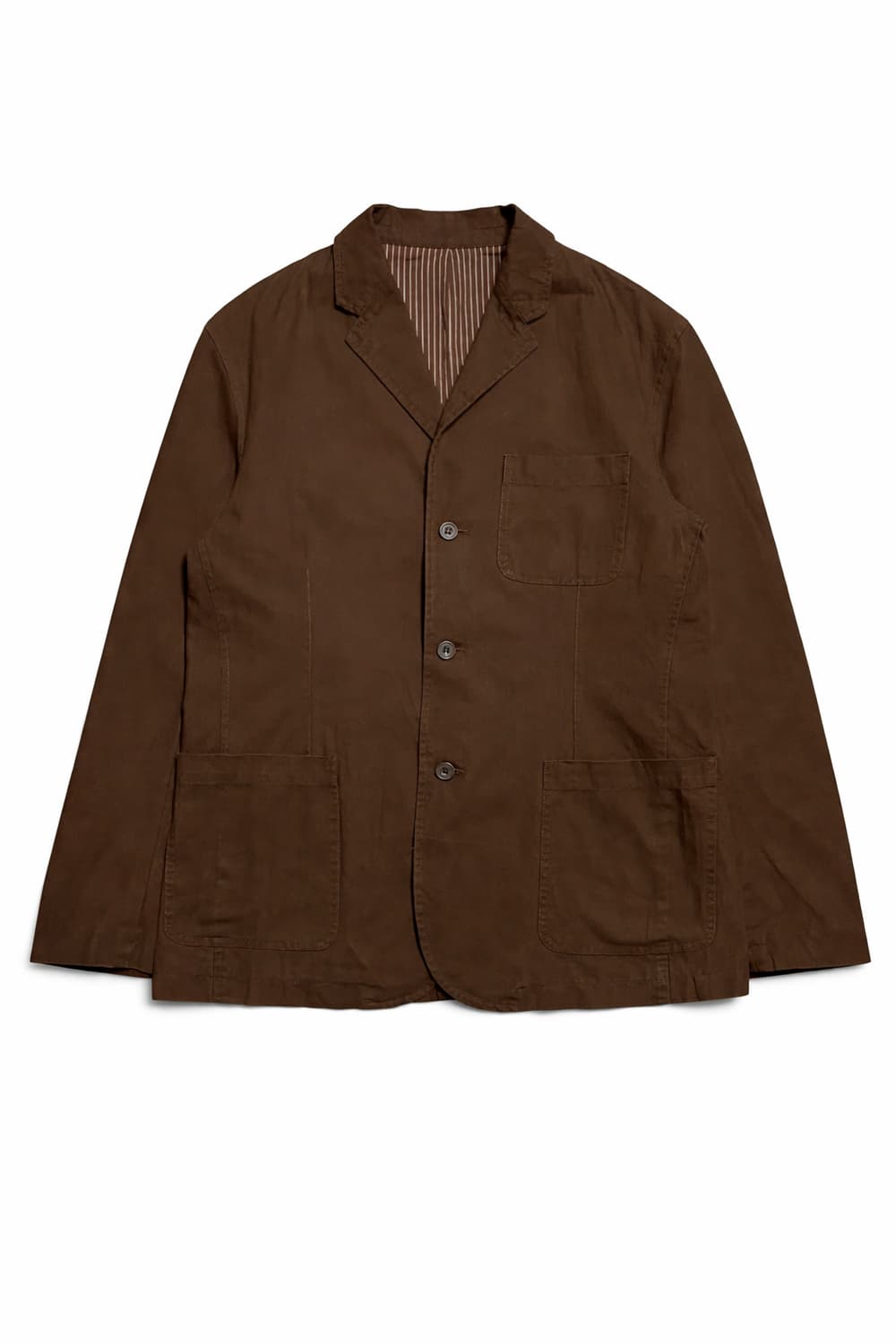 JPN 90s~00s일본 빈티지 아메카지 퍼슨즈진스 브라운 워크 자켓 M 상품이미지1