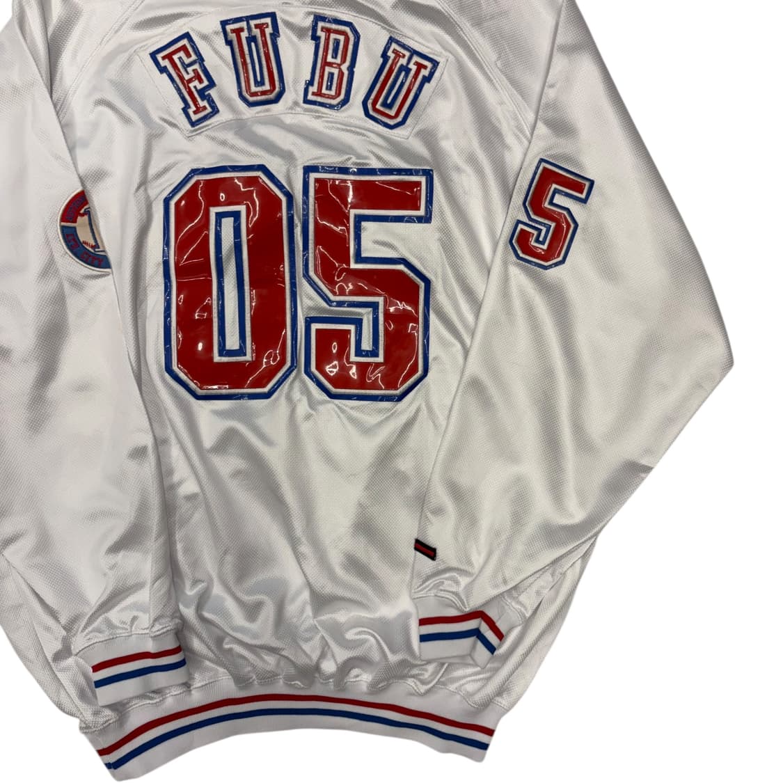 00s 푸부 올드스쿨 에나멜 빅 로고 화이트 후드티 L 상품이미지6