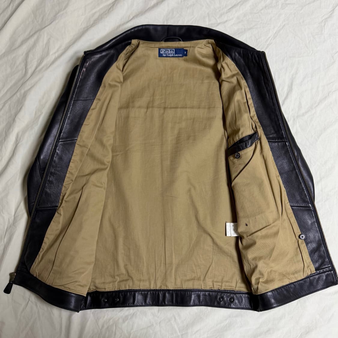 폴로 랄프로렌 맥스웰 램스킨 레더 자켓 블랙 상품이미지2