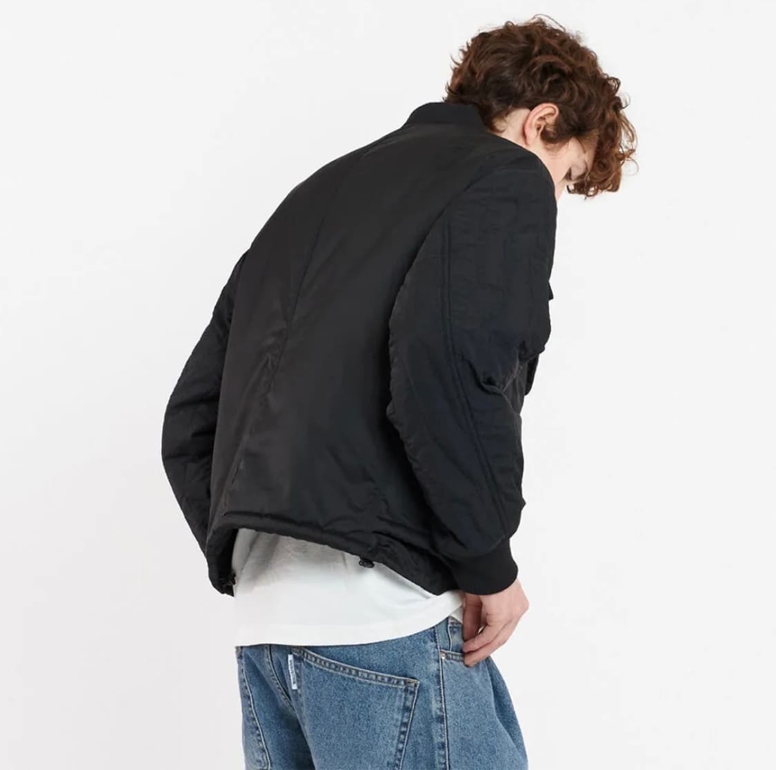 언어펙티드 패디드 레이어드 플라이트 자켓 블랙 상품이미지4