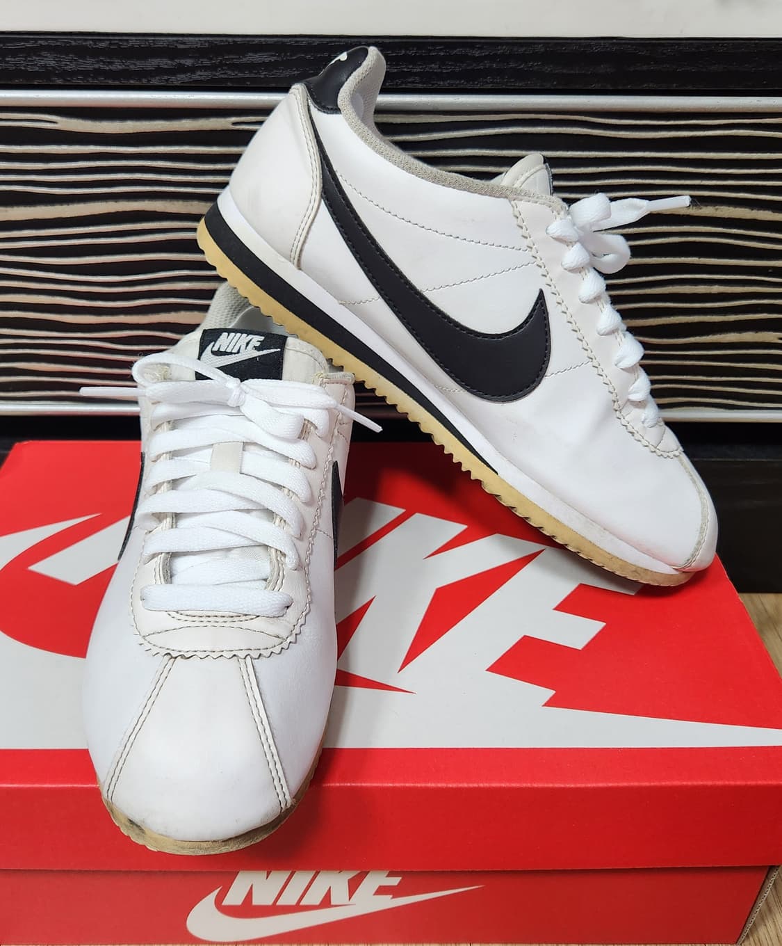 Nike 나이키 클래식 코르테즈  화이트블랙 807471-101 스니커즈 상품이미지3