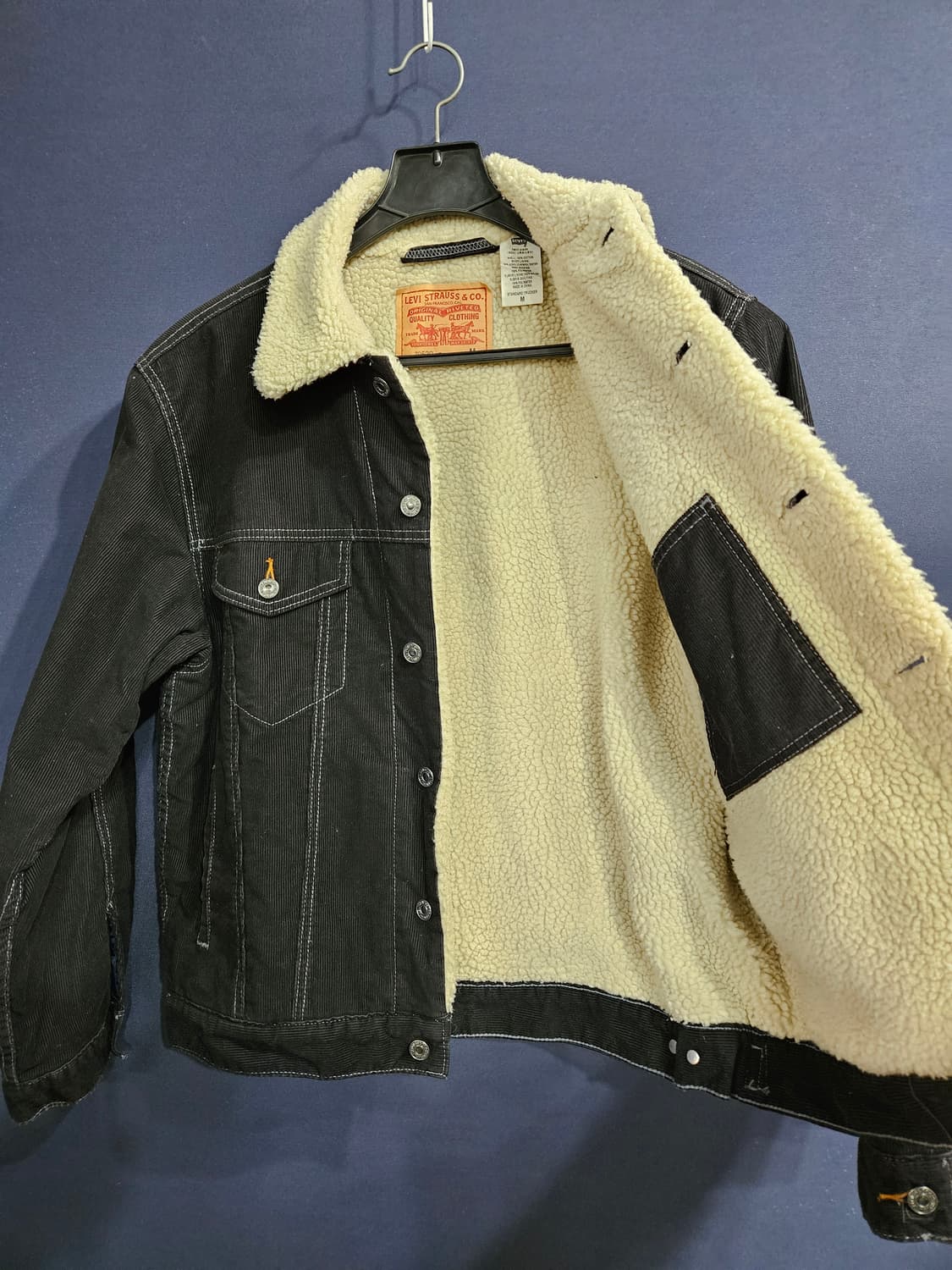 리바이스 블랙컬러 남성 100 코듀로이 자켓  상품이미지8