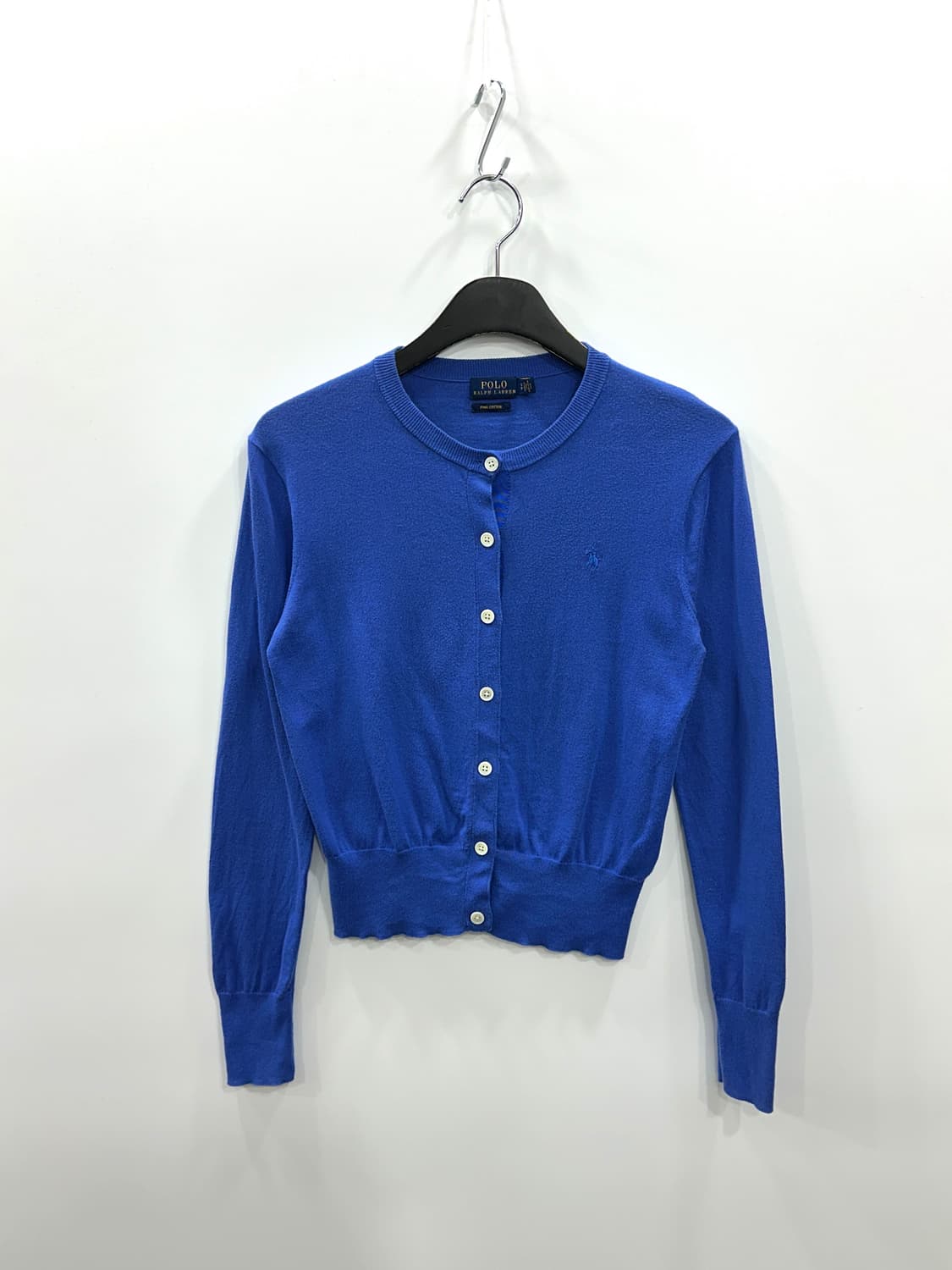 폴로 랄프로렌 코튼 크루넥 가디건 S 상품이미지1