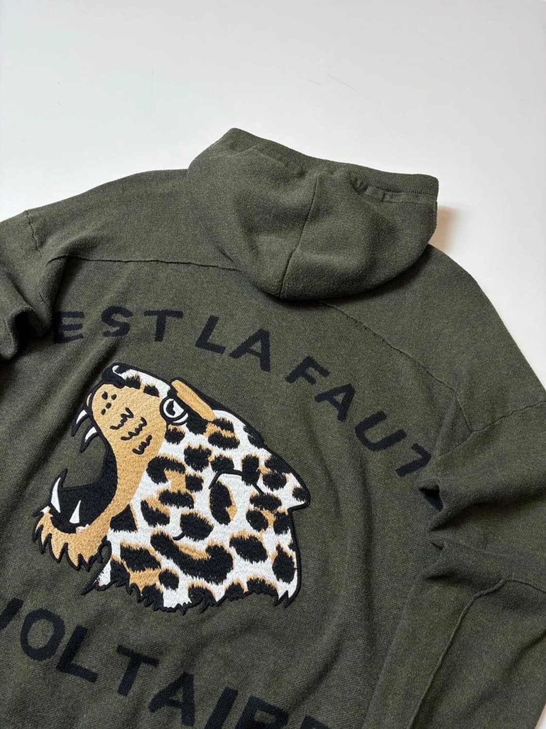 쟈딕앤볼테르 말리 타이거 자수 후드 니트 집업 PN8311 상품이미지3