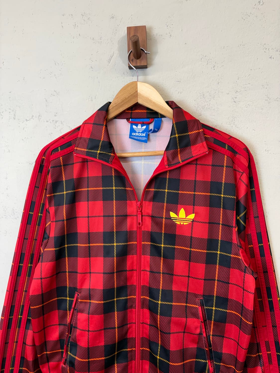 희귀 아디다스 파이어버드 타탄체크 트랙탑 져지 상품이미지4