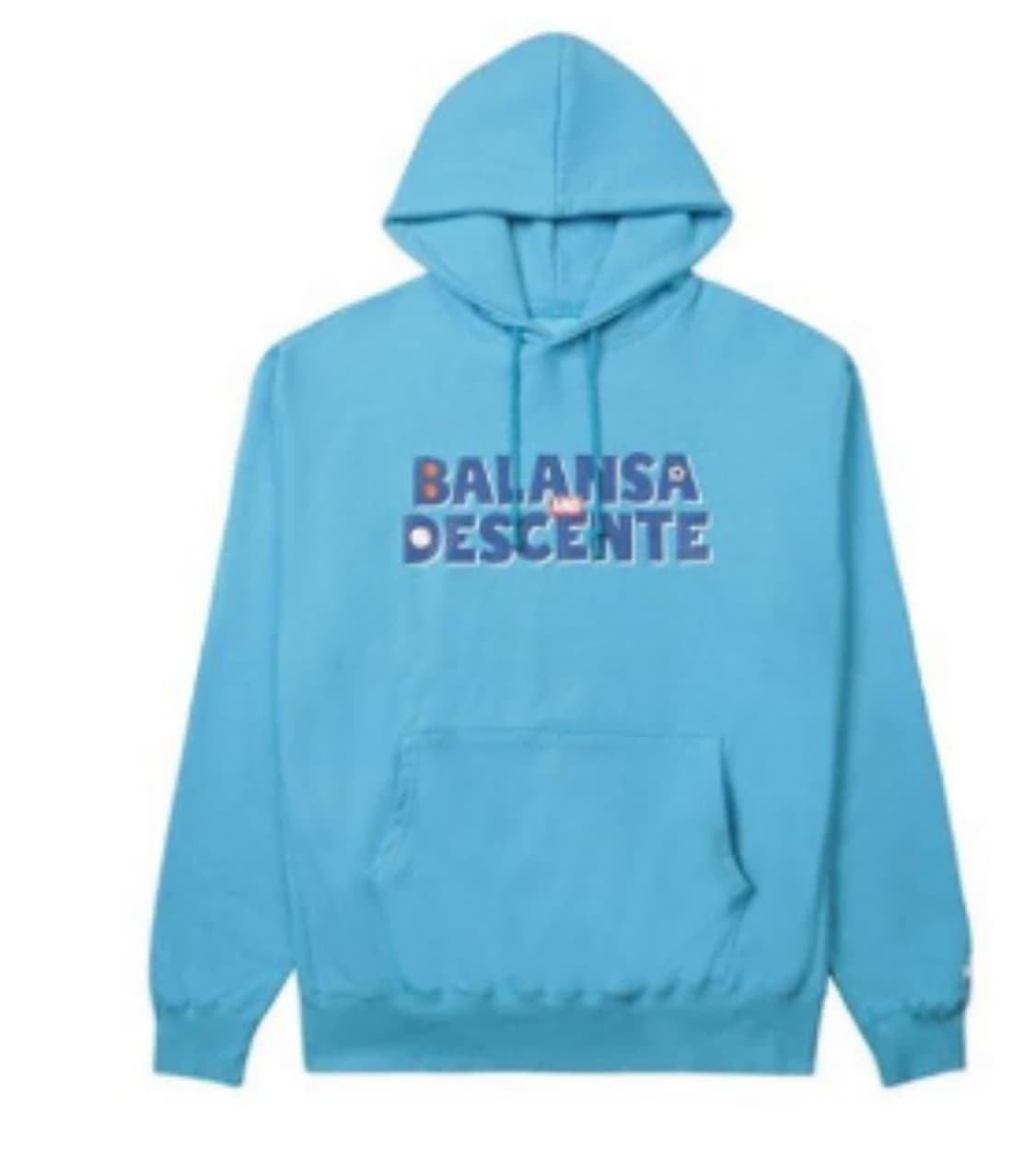 발란사 x 데상트 후드 블루 105사이즈 탭채새제품 상품이미지1