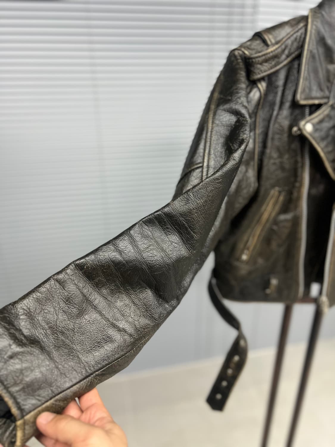 빈티지 더블 라이더 숏 자켓  상품이미지6