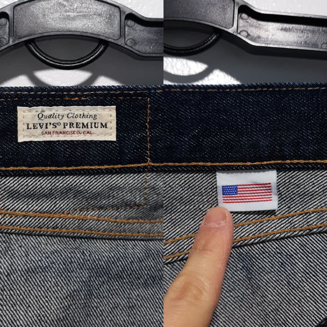 리바이스 USA 505 스트레이트 셀비지 진 데님 팬츠 청바지 34 상품이미지4