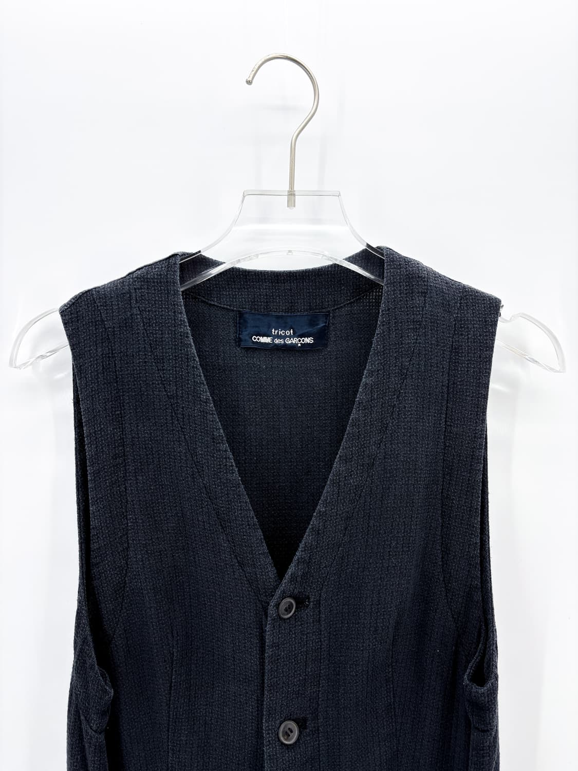 80-90s 트리콧 꼼데가르송 린넨 나시 원피스 상품이미지4