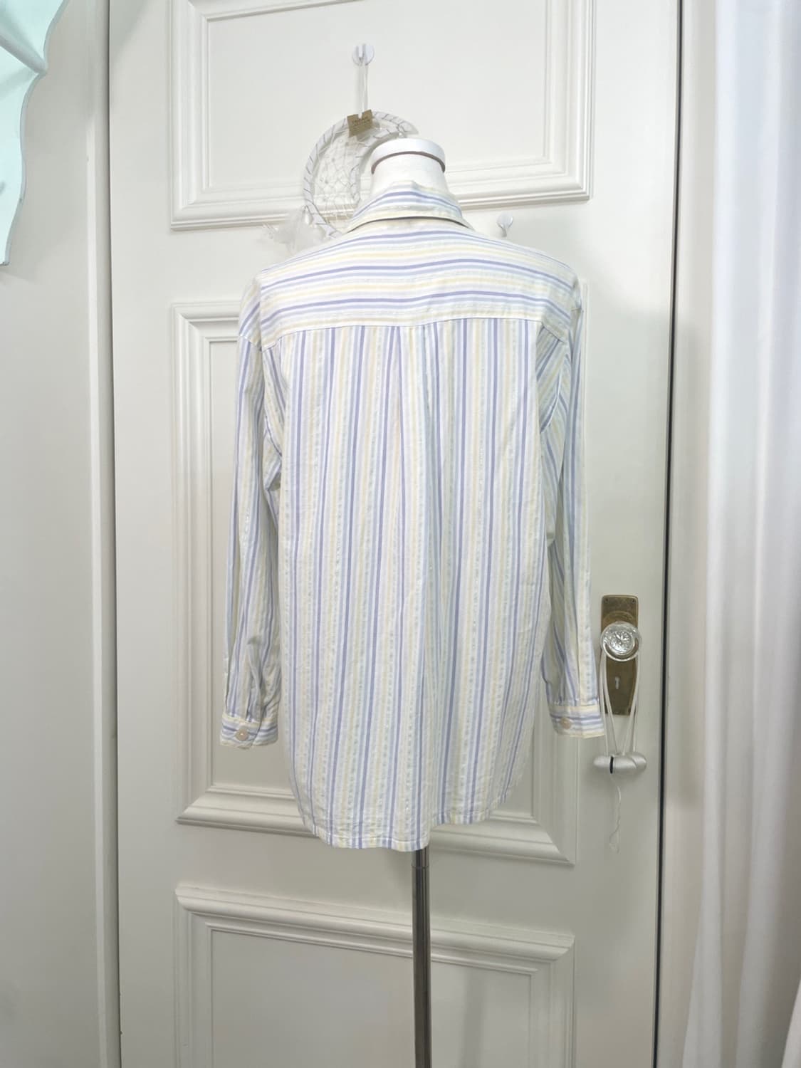 white pastel glitter line loose cotton s 상품이미지3