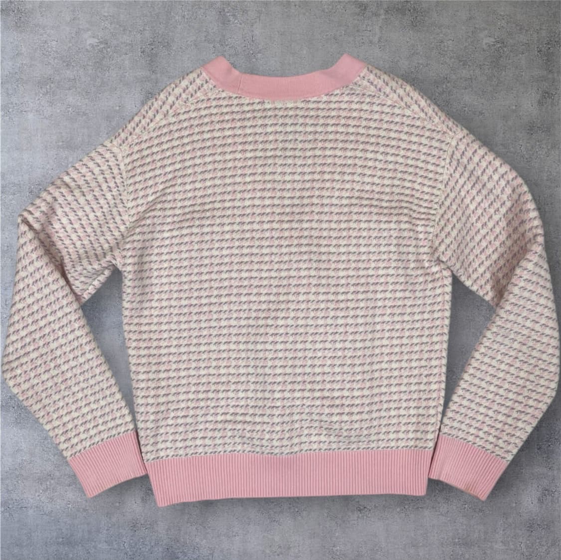 산드로 Sandro 핑크 트위드 진주 니트 쓰리피스 셋업 1 상품이미지5