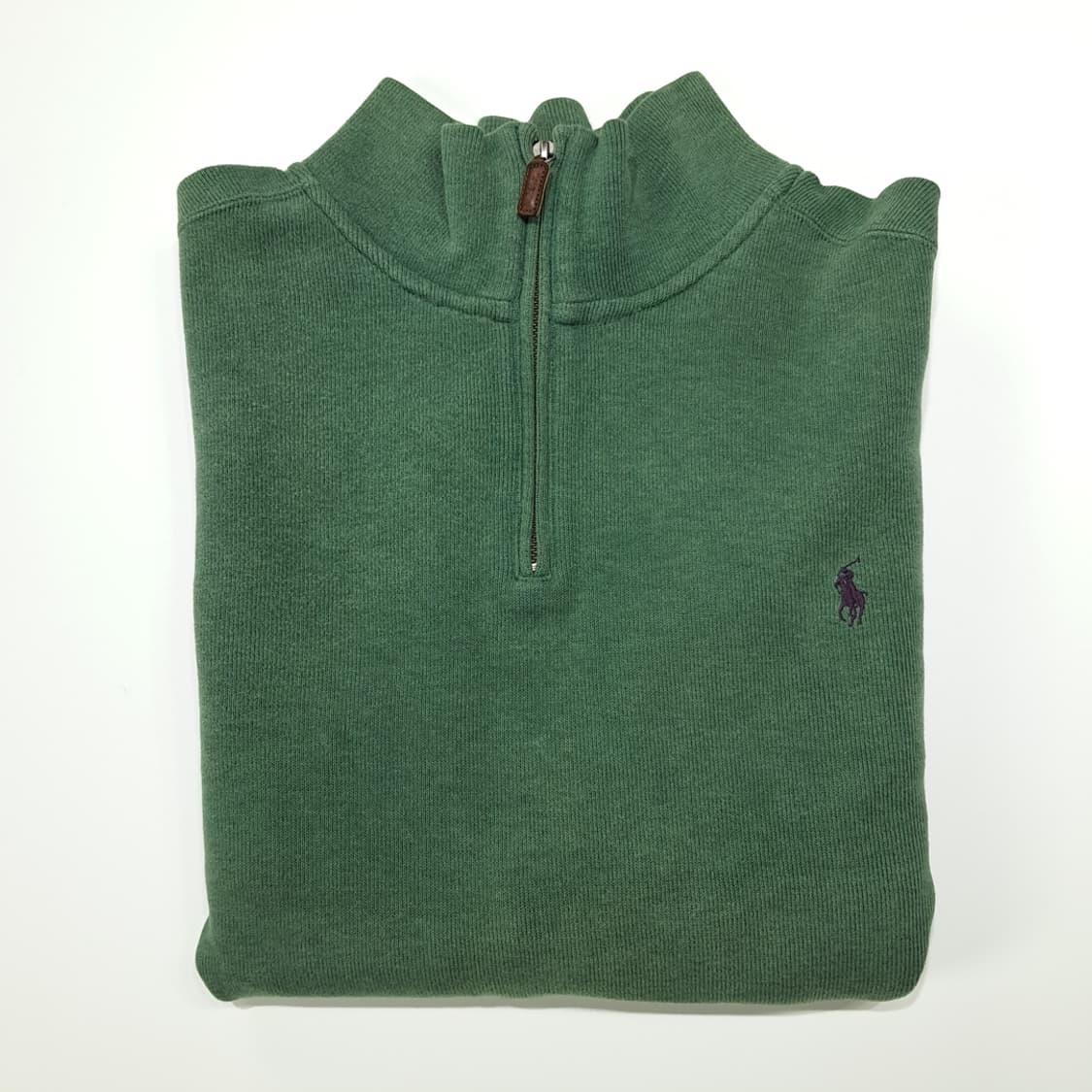 CN856 2XL 폴로 랄프로렌 옐로우그린 하프집업 긴팔 니트 스웨터 상품이미지8