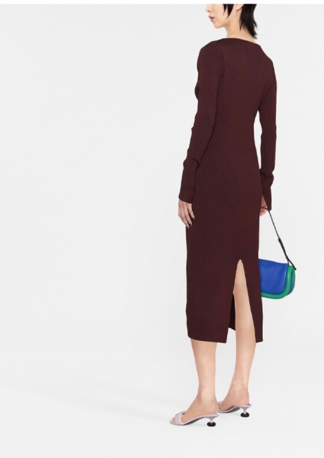 정가 32만) 가니 브이넥 미디 드레스 상품이미지3