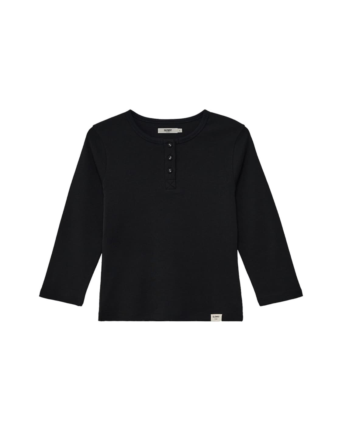 글로니 3/4 BUTTON FLY TEE black 상품이미지1