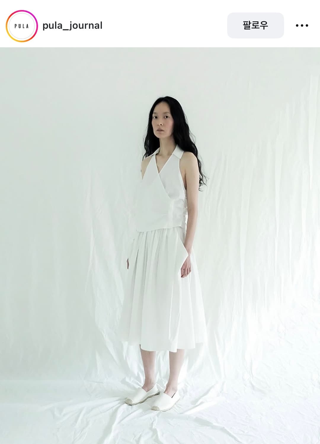 새상품 chiyagi-Pula halter shirring top 상품이미지5