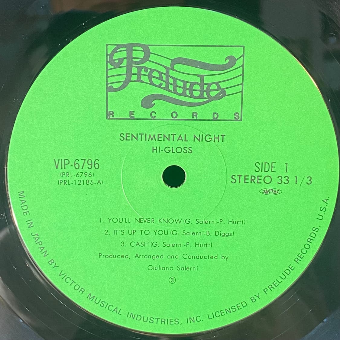 (중고LP-디스코) Hi-Gloss -Sentimental Night 상품이미지4