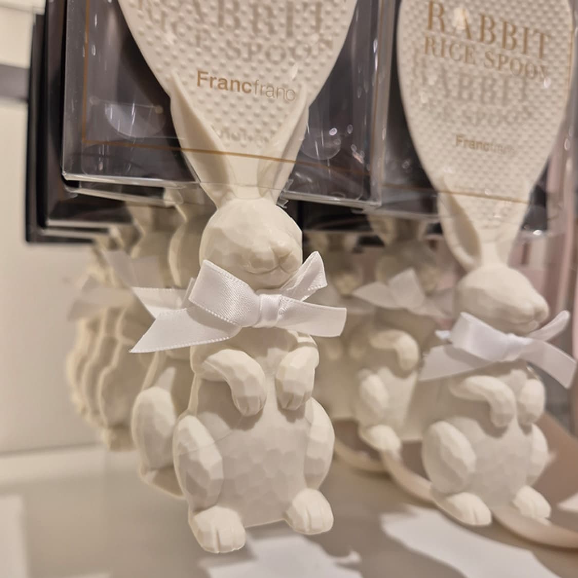 프랑프랑 스탠딩 토끼주걱 화이트 핑크 상품이미지1