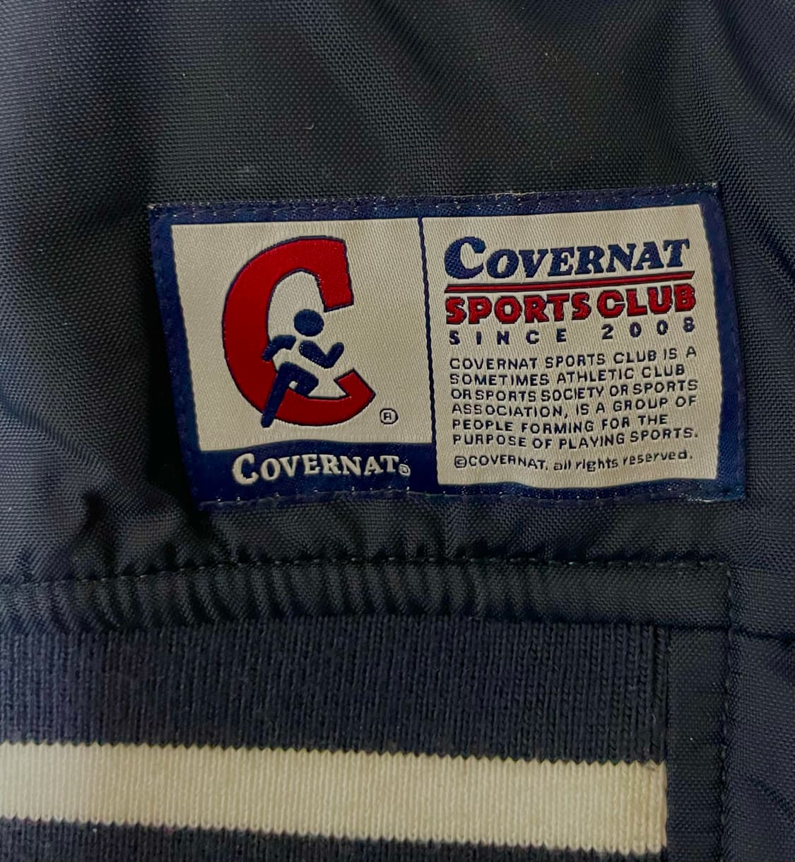 커버낫 스포츠클럽 바시티자켓 L 사이즈 네이비 상품이미지4