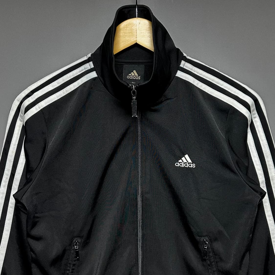 [S]아디다스 삼선 블랙 트랙탑 져지 상품이미지2