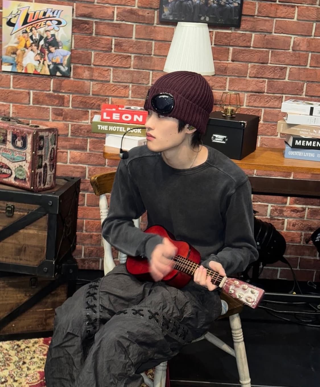 앤더슨벨 두아 레이스 업 팬츠 라이즈 소희 애착바지  상품이미지1