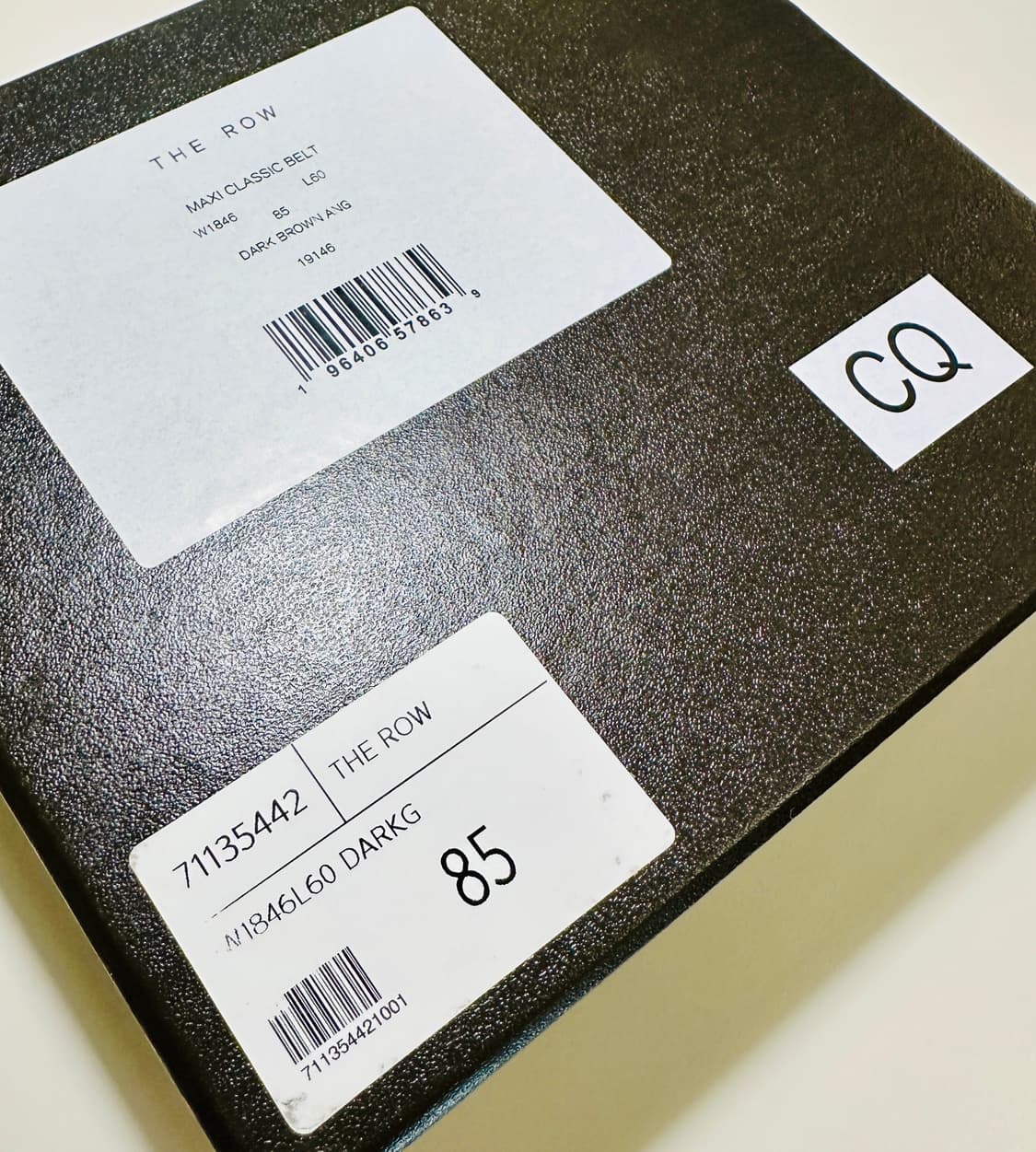 더 로우 맥시 클래식 가죽 벨트 다크 브라운 85사이즈 신품 더로우 상품이미지5