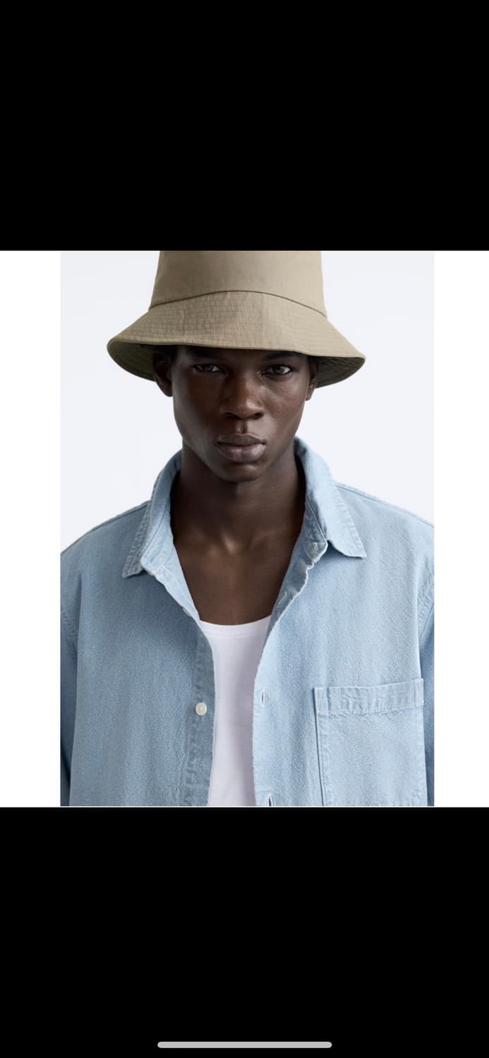 M 자라 워시드 데님 셔츠 Origins 스페셜 컬렉션. 상품이미지8